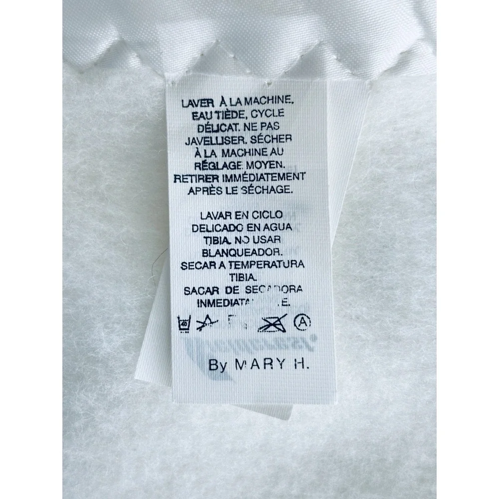 Fieldcrest Acrylic Blanket Satin Trim White Made In USA - King Size - Vintage